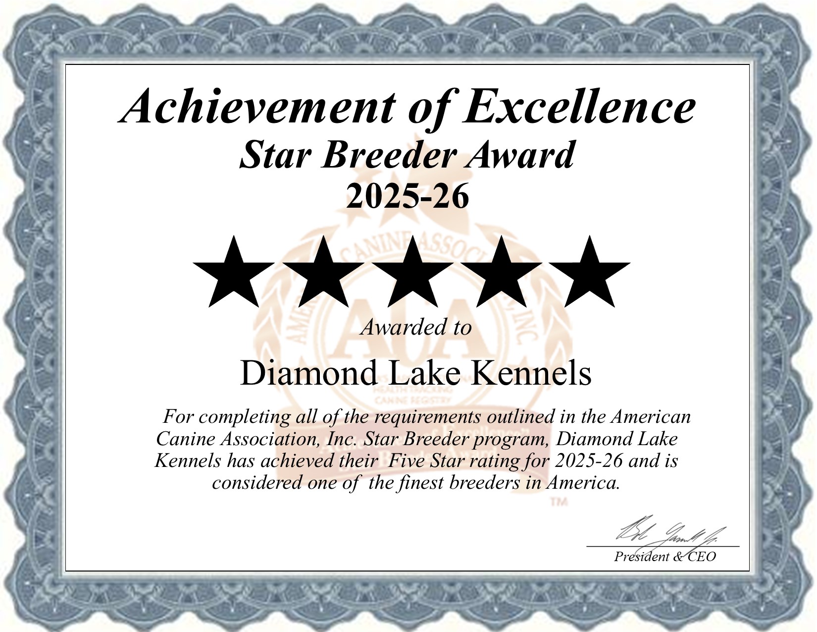 Diamond Lake, Kennels, dog, breeder, star, certificate, Diamond Lake-Kennels, Madison, SD, South Dakota, puppy, dog, kennels, mill, puppymill, usda, 5-star, aca, ica, registered, English Springer Spaniel